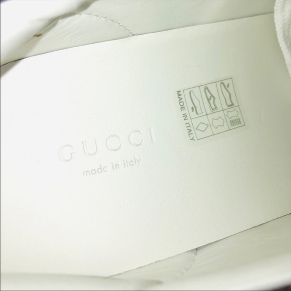 Gucci Ace Interlocking G Logo GG Leather Sneakers Size 35 - Picture 7 of 14